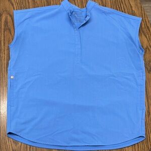 Figs Women's Bright Blue Short Sleeve Top